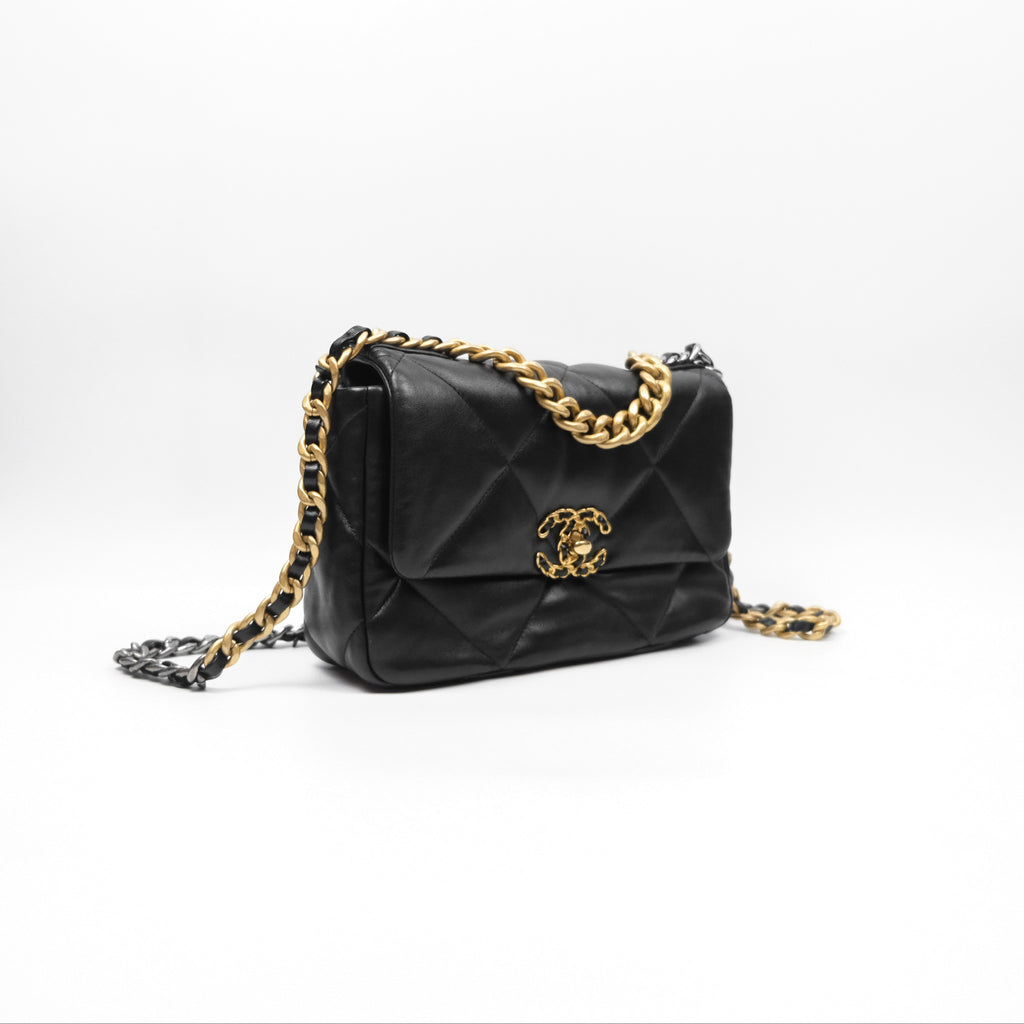 Chanel 19 Small Black Mixed Hardware