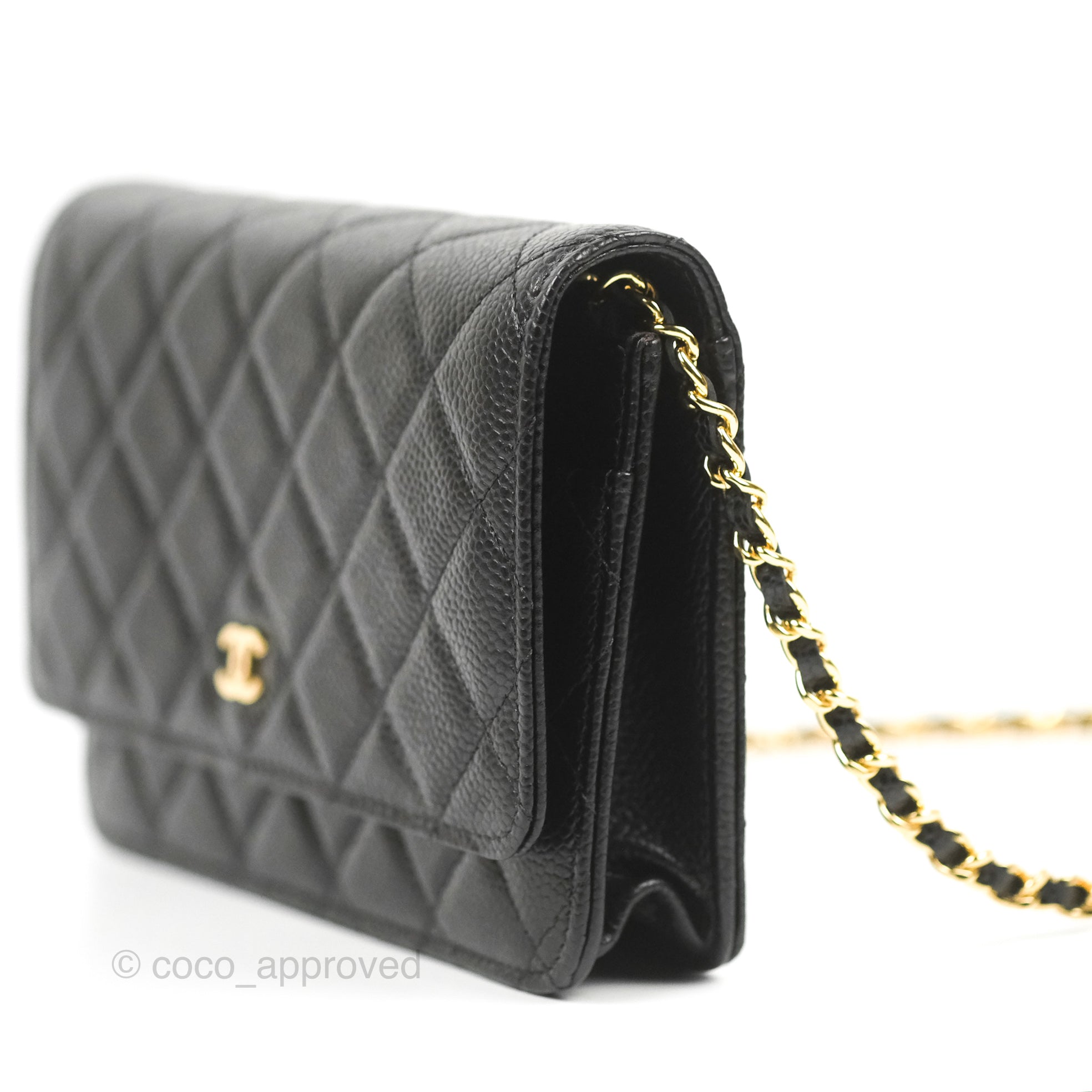 Chanel Quilted WOC Black Caviar Gold Hardware – Coco Approved Studio