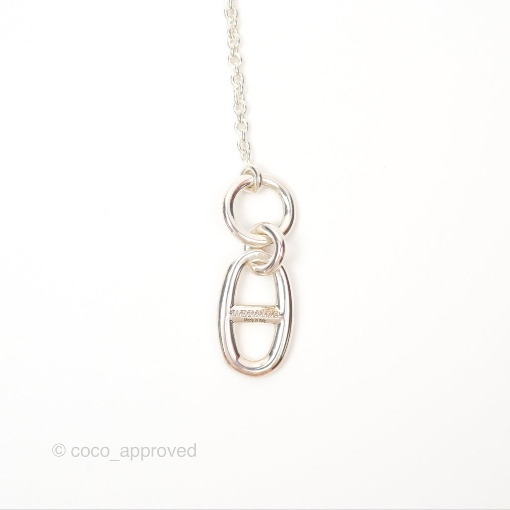 Hermès Chaine d'ancre Pendant Necklace Silver 925