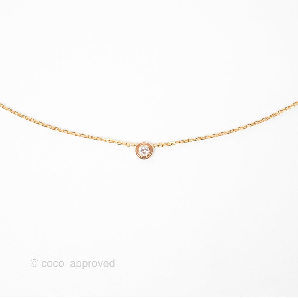 Cartier d'Amour Necklace XS Diamond Rose Gold 