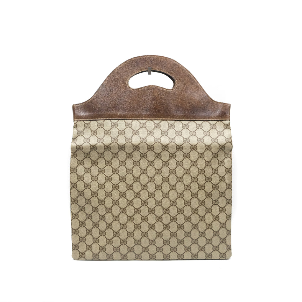 Gucci Vintage GG Supreme Tote Bag Canvas