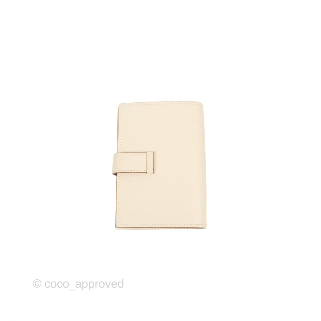 Hermès  Bearn Card Holder Nata Epsom Rose Gold Hardware