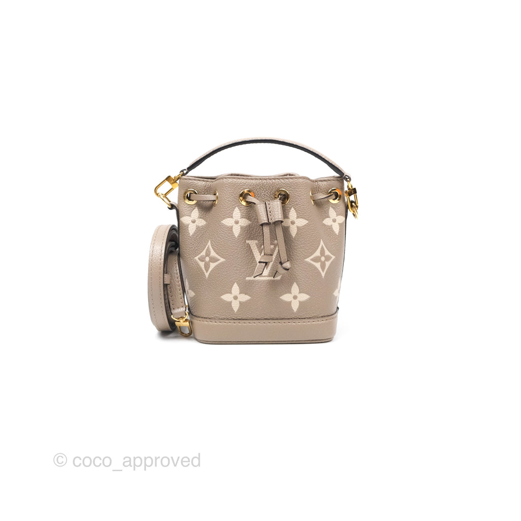 Louis Vuitton Nano Noe Monogram Dove/Cream Canvas