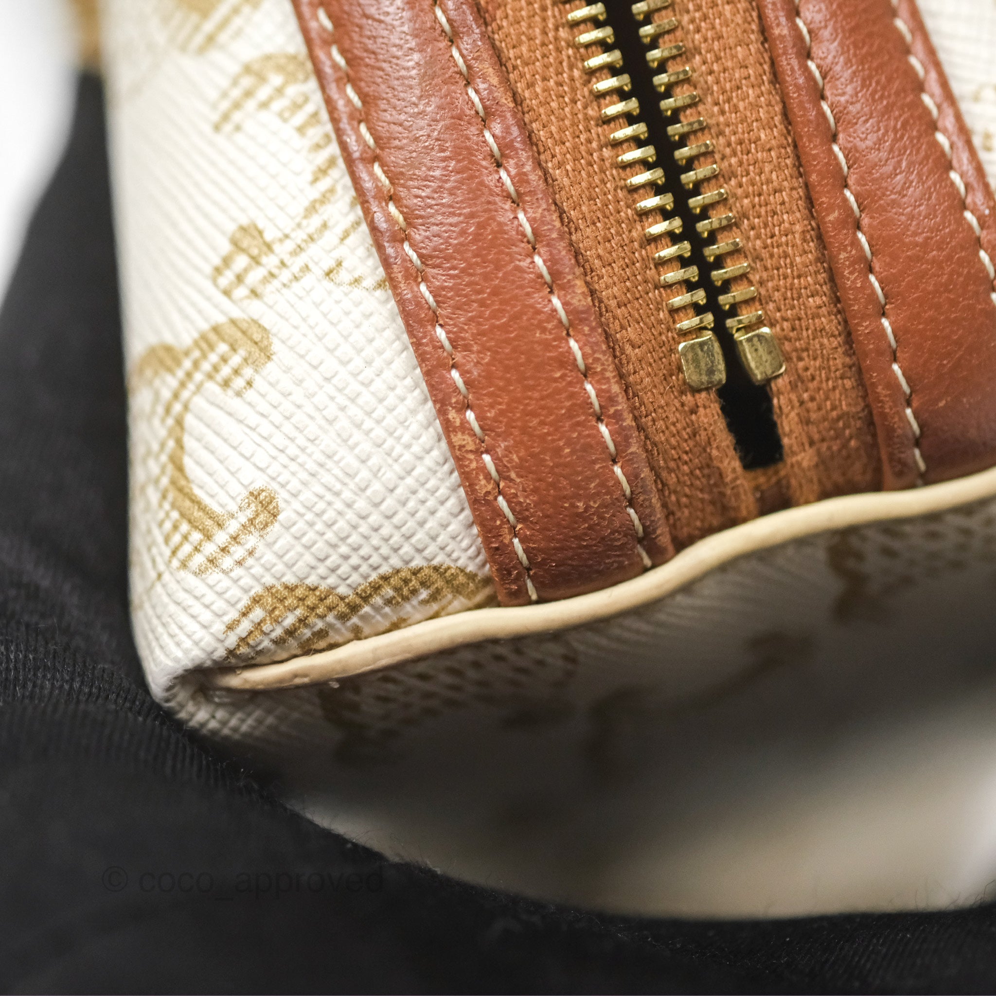 【国内発送】CLUTCH WITH CHAIN TRIOMPHE CANVAS LAMBSKINセール CELINE Lambskin Triomphe Canvas Clutch With Chain White Tan