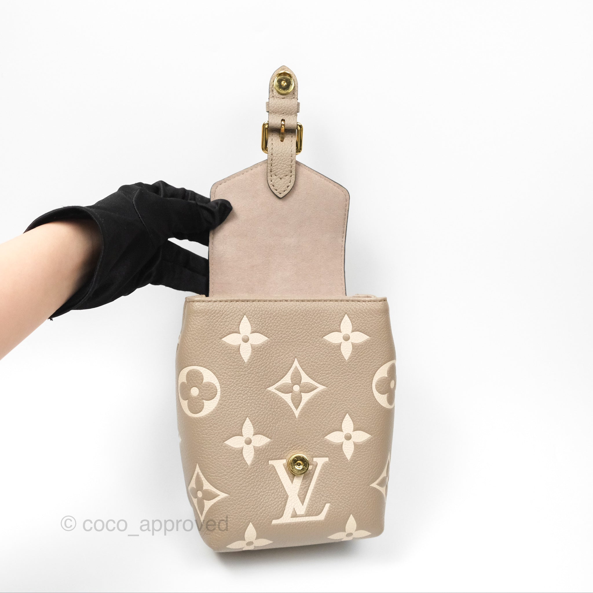 Louis Vuitton By The Pool Tiny Backpack Monogram Empreinte Dove/Cream – Coco Approved Studio