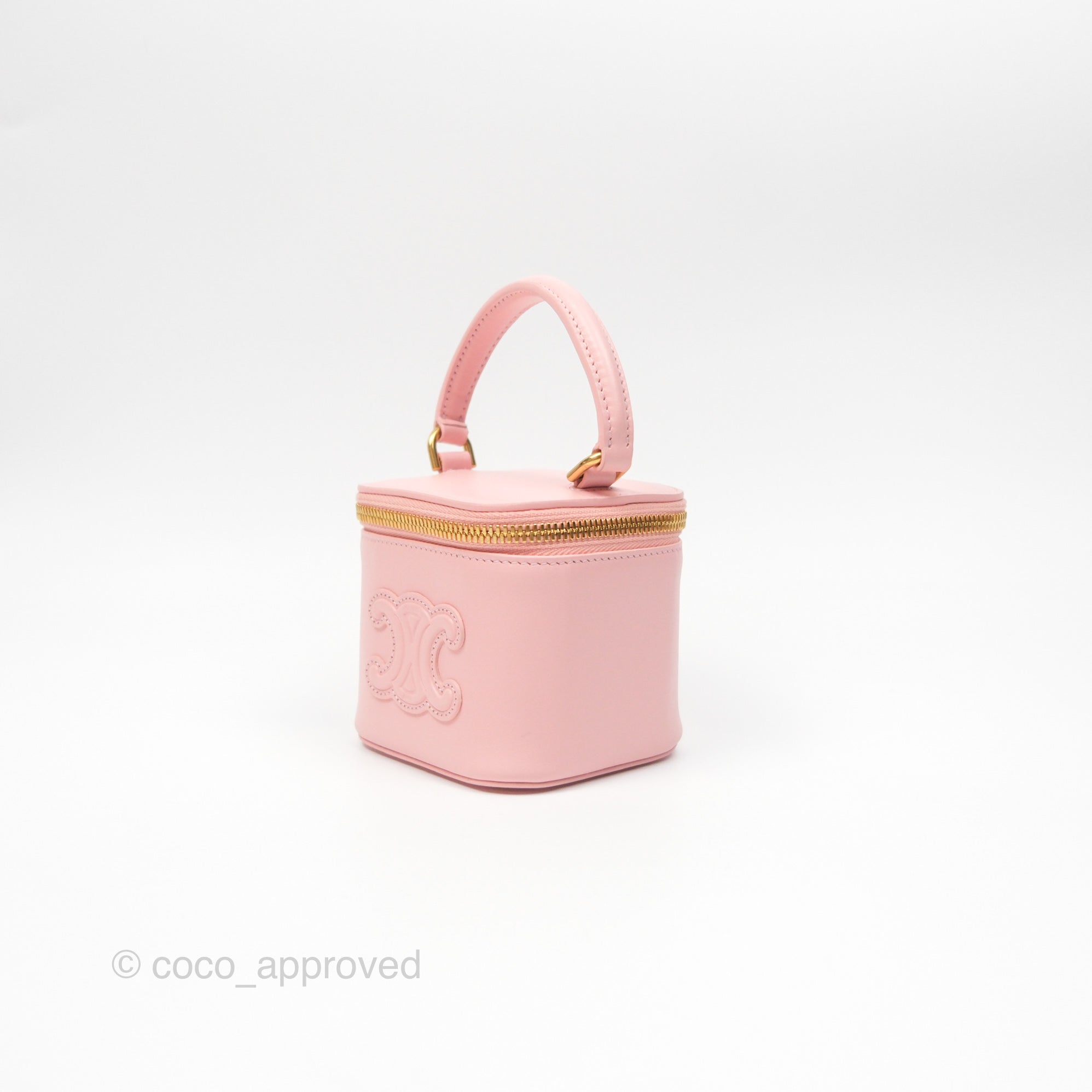 Celine Mini Vanity Case Cuir Triomphe Smooth Calfskin Light