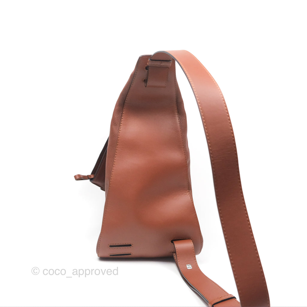 Loewe Anton Sling in Soft Grained Calfskin Brown