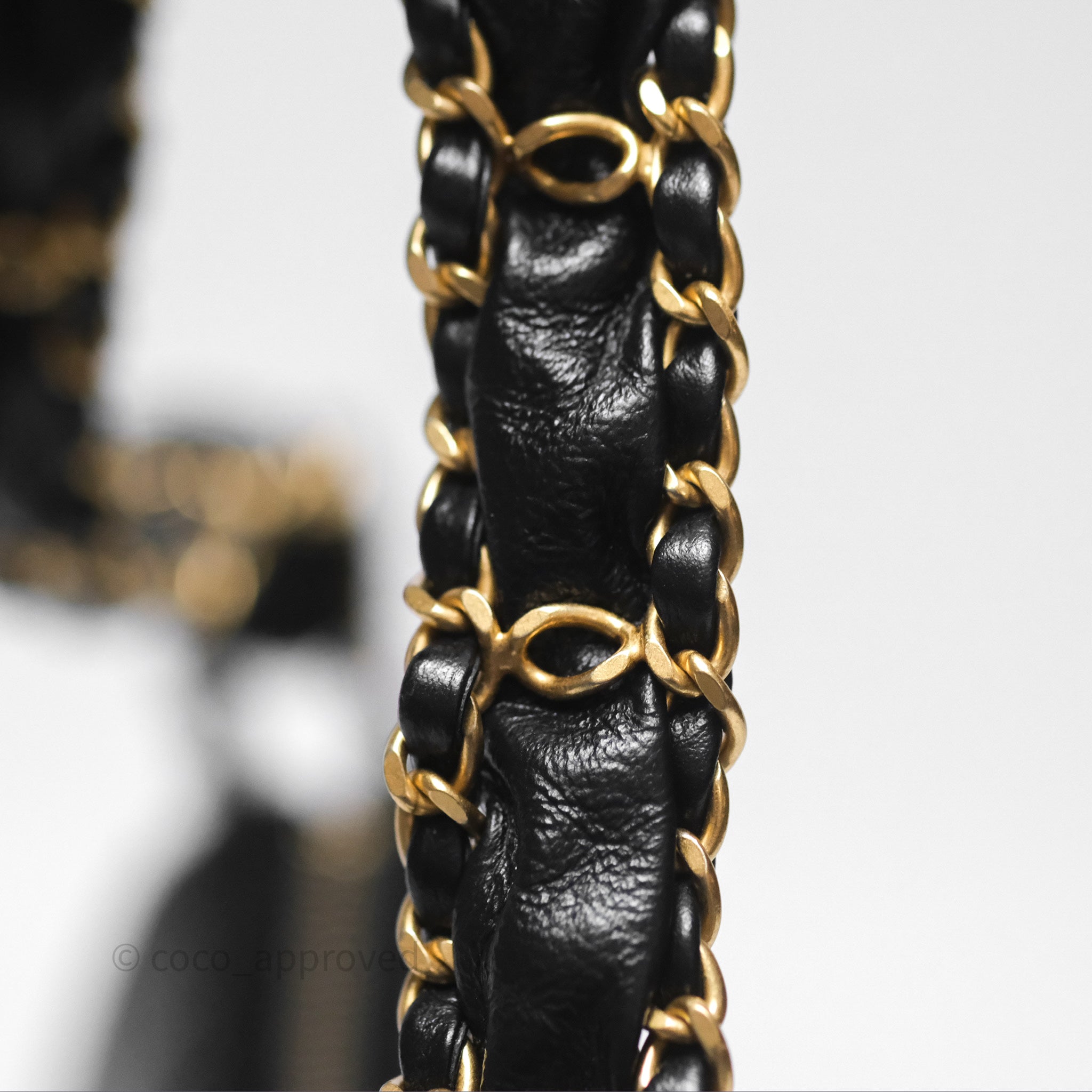 Chanel Hobo Bag Black Aged Calfskin Aged Gold Hardware