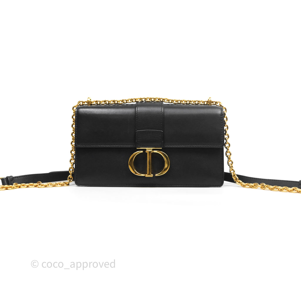 Christian Dior 30 Montaigne East-West Chain Bag Black