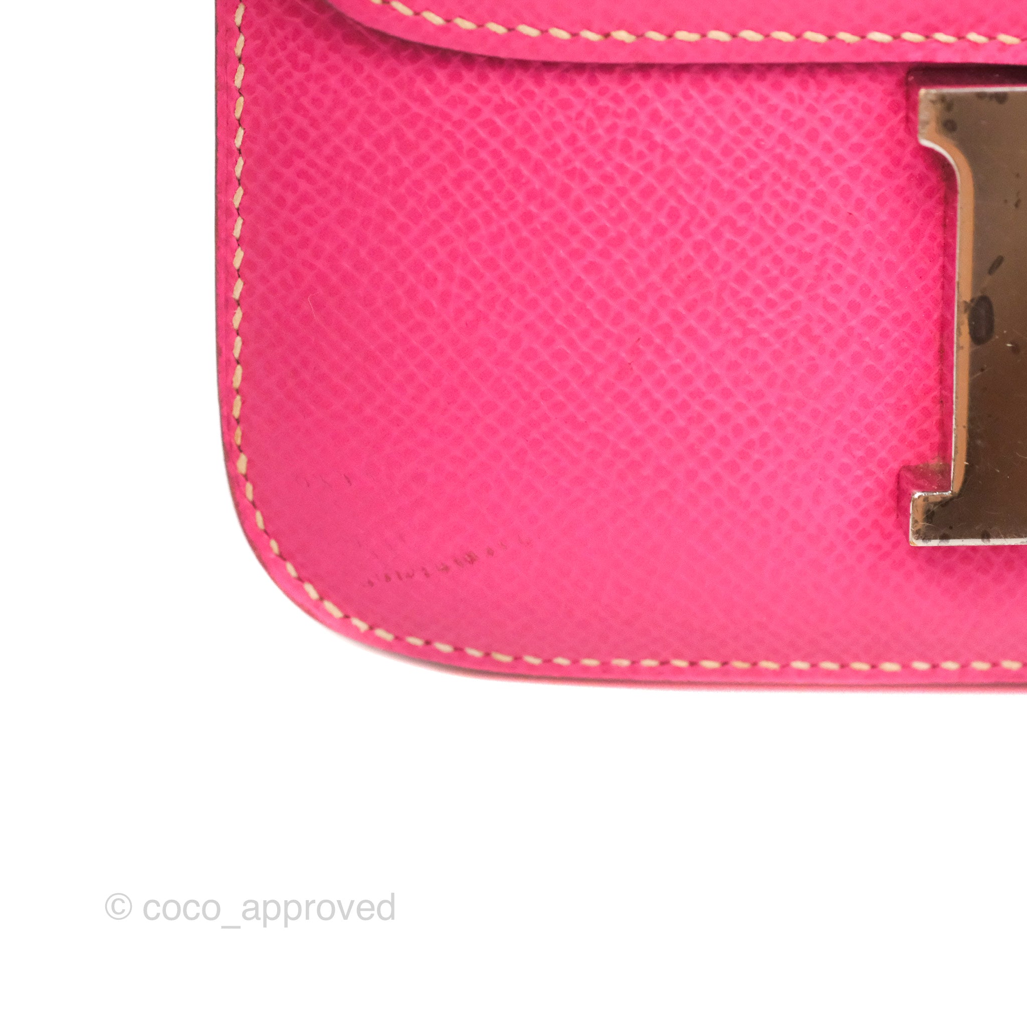 Hermès Constance Mini 18cm Rose Tyrien Epsom Palladium Hardware – Coco  Approved Studio