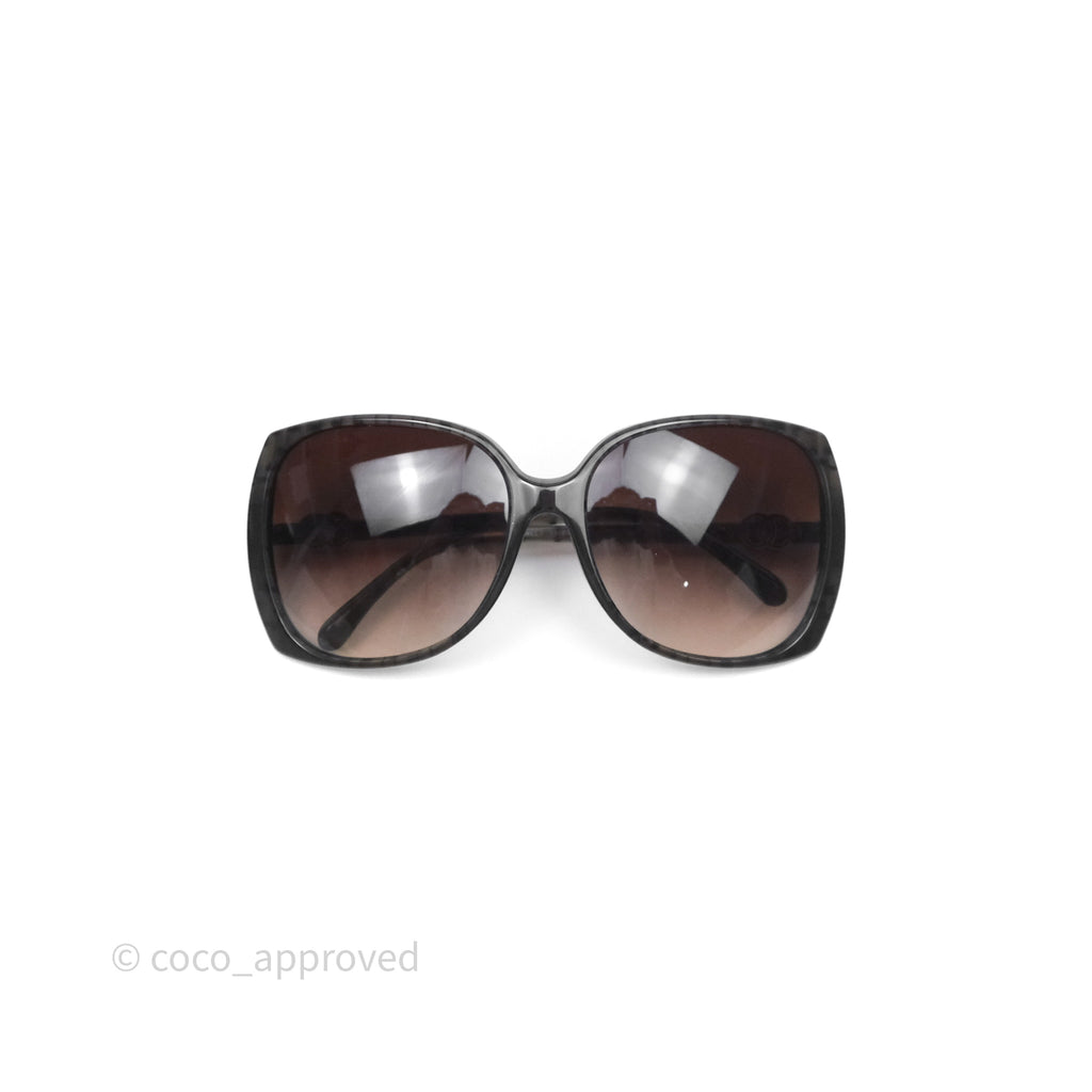 Chanel 5216 Square Oversized Frame CC Sunglasses Brown