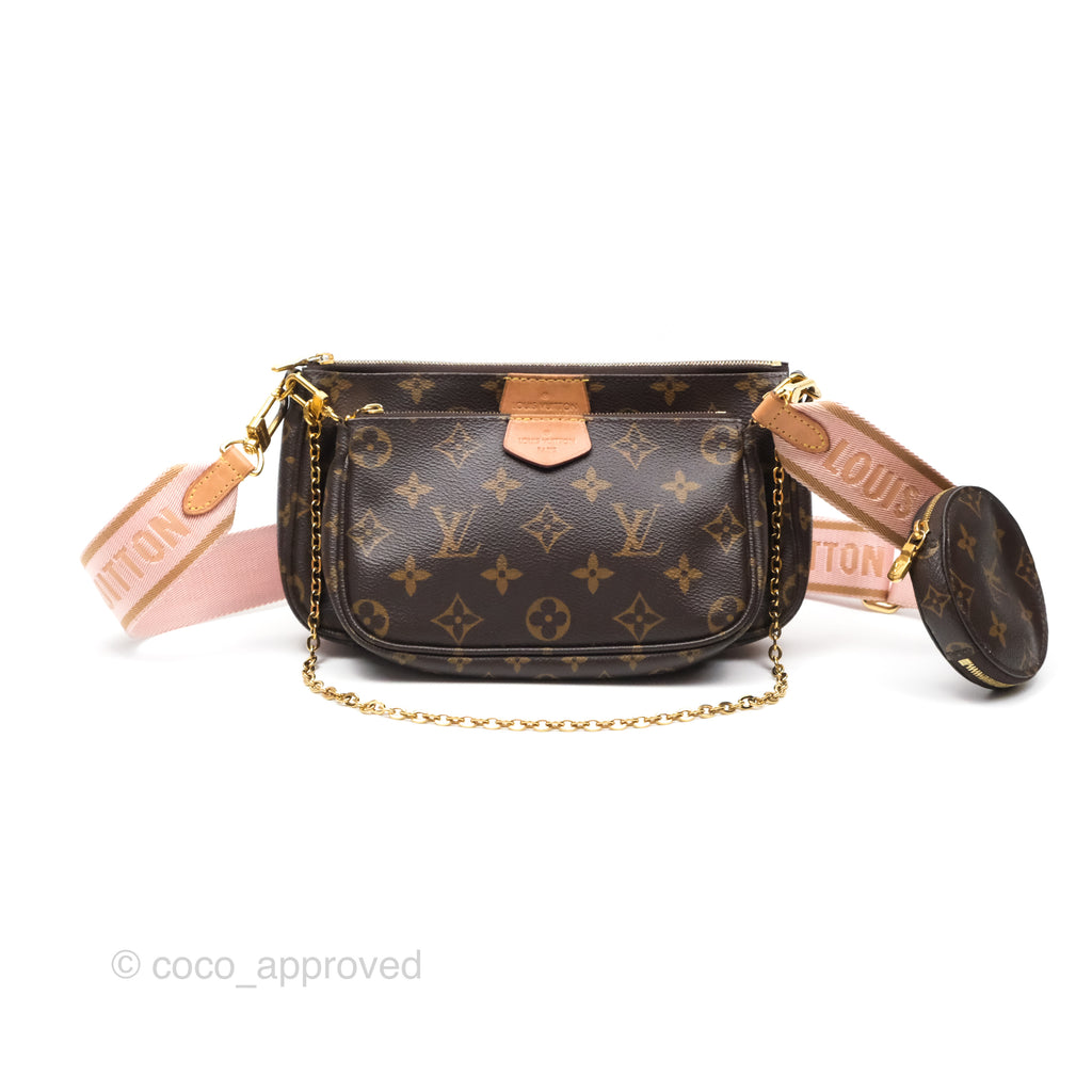 Louis Vuitton Multi Pochette Accessories Pink Monogram Canvas