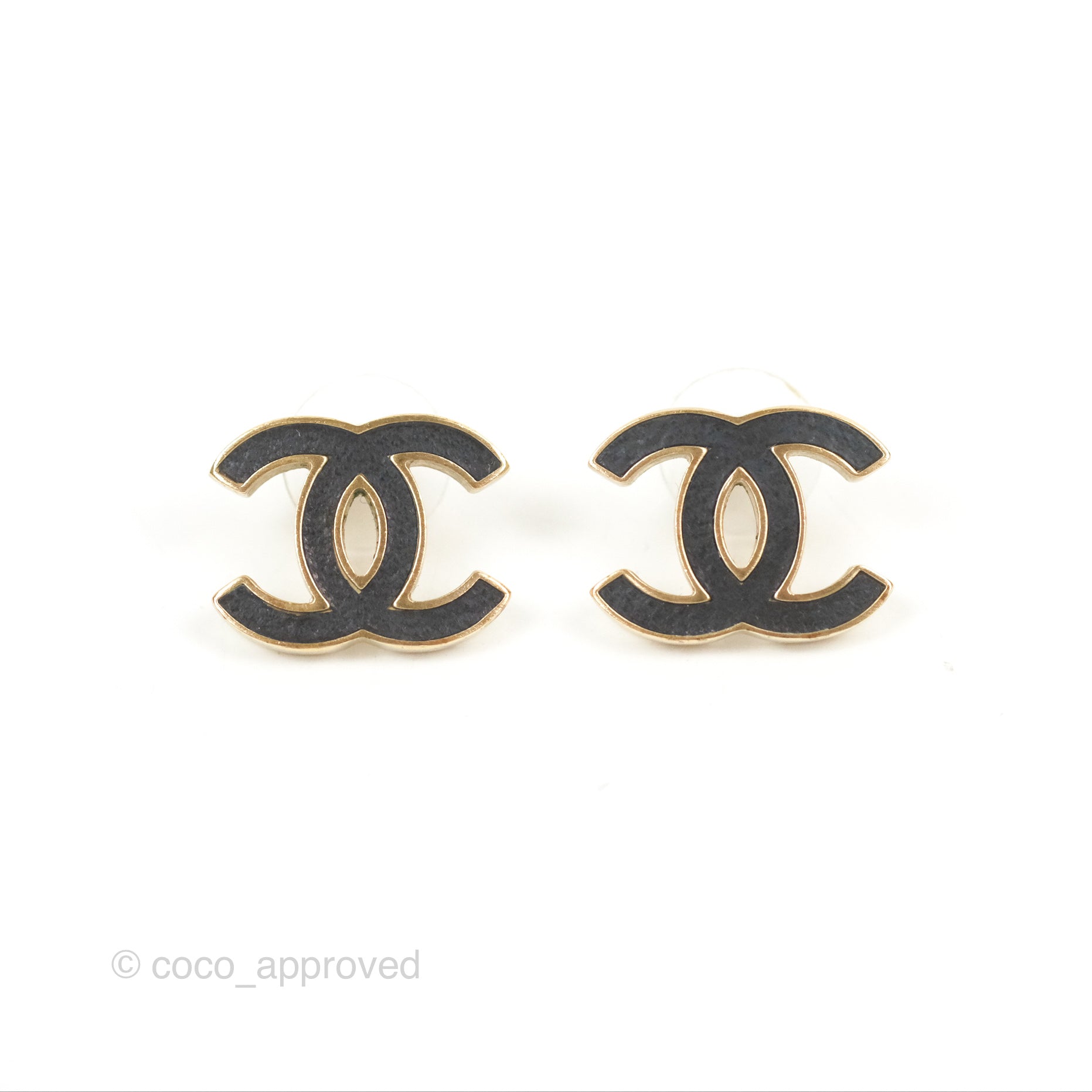 Black cc deals earrings