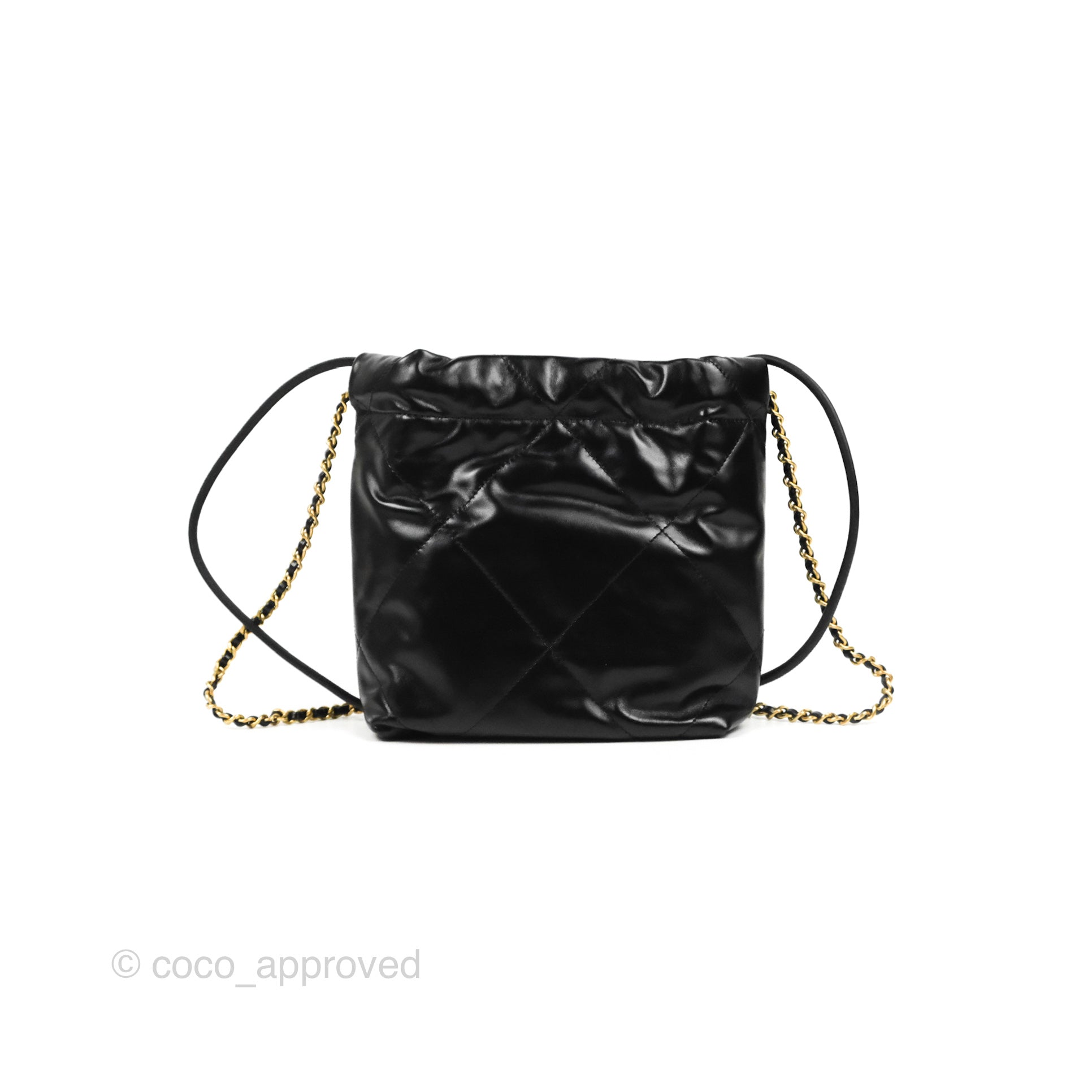 Chanel Mini 22 Bag Black Calfskin Silver Hardware – Madison Avenue