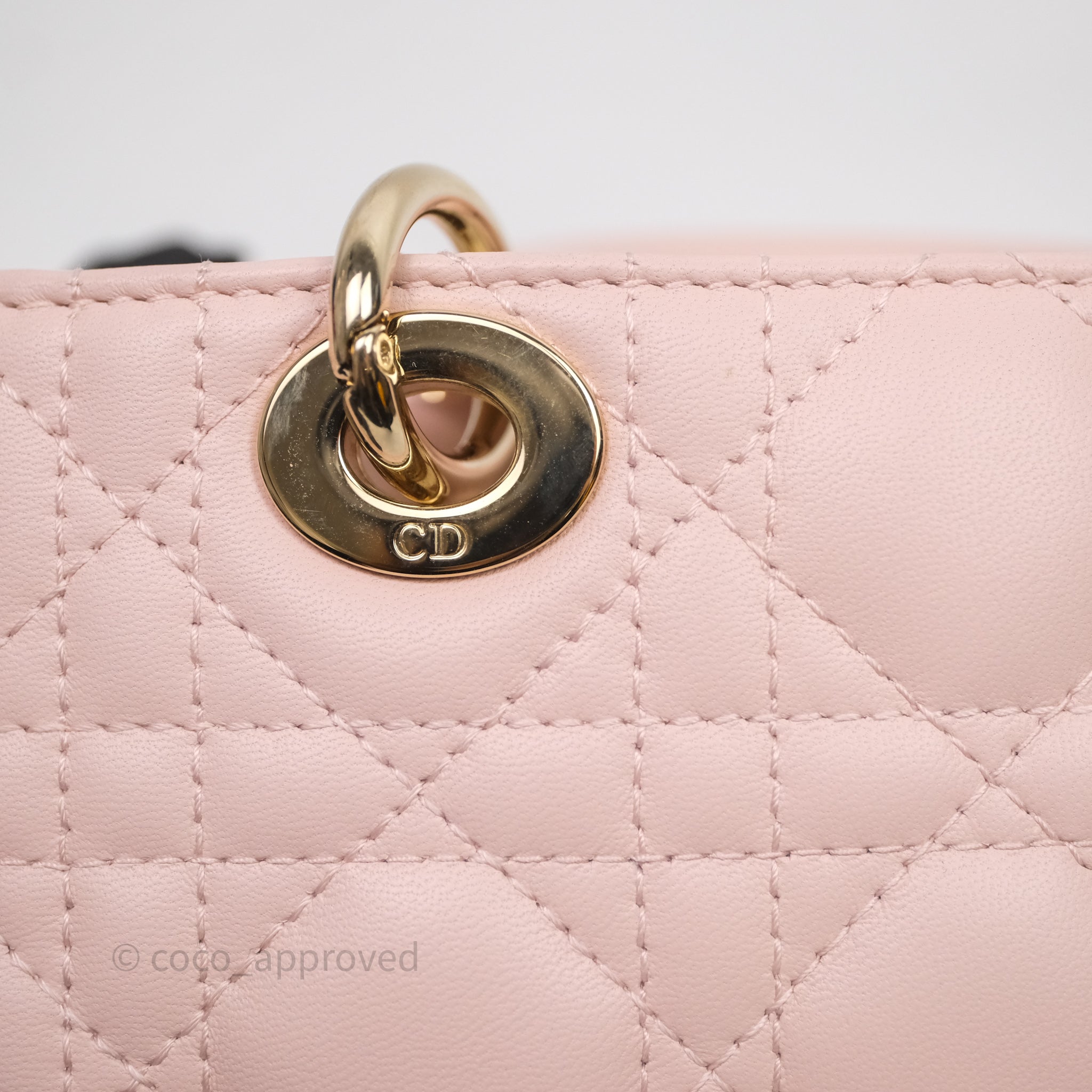 Dior Micro Lady D-Joy Bag Powder Pink Cannage Lambskin – Coco