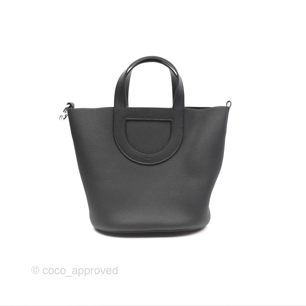 Hermès In-The-Loop 23 Noir 89 Clemence Palladium Hardware