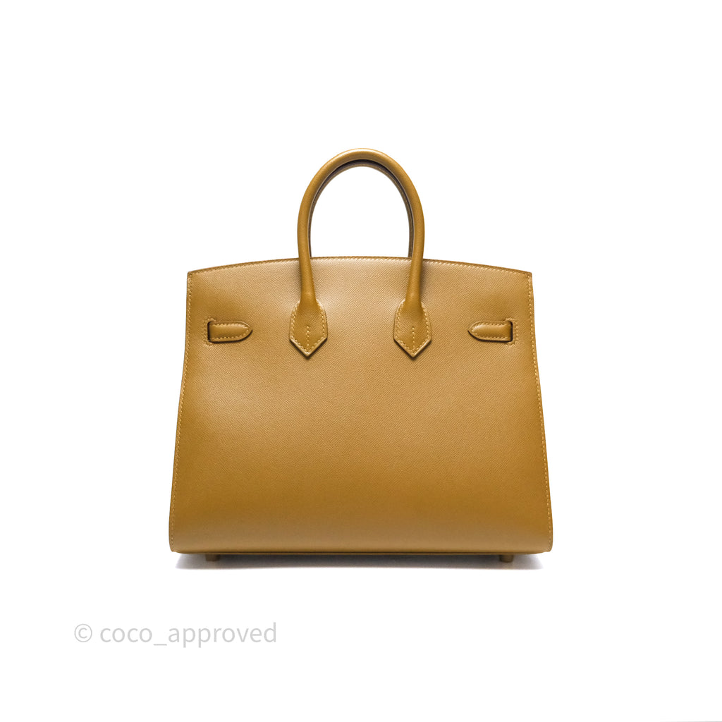 Hermès Birkin 25 Sellier Bronze Dore U8 Madame Gold Hardware