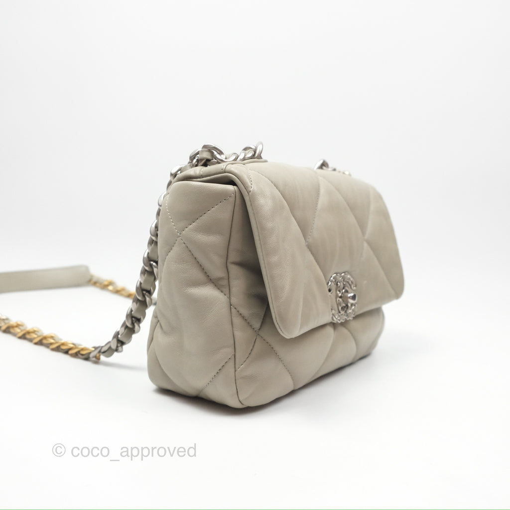 Chanel 19 Small Sage Green Mixed Hardware