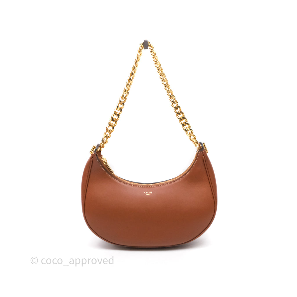 Celine Medium Ava Chain Bag Calfskin Tan