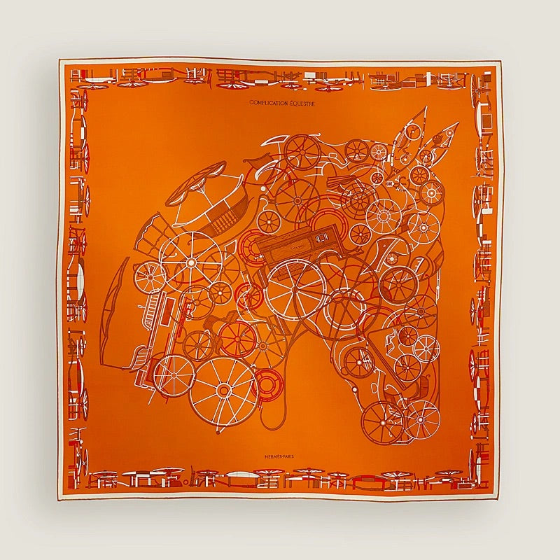 Hermès Complication Equestre scarf 90