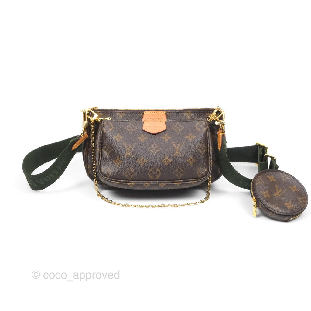 Louis Vuitton Multi Pochette Accessories Khaki Monogram Canvas