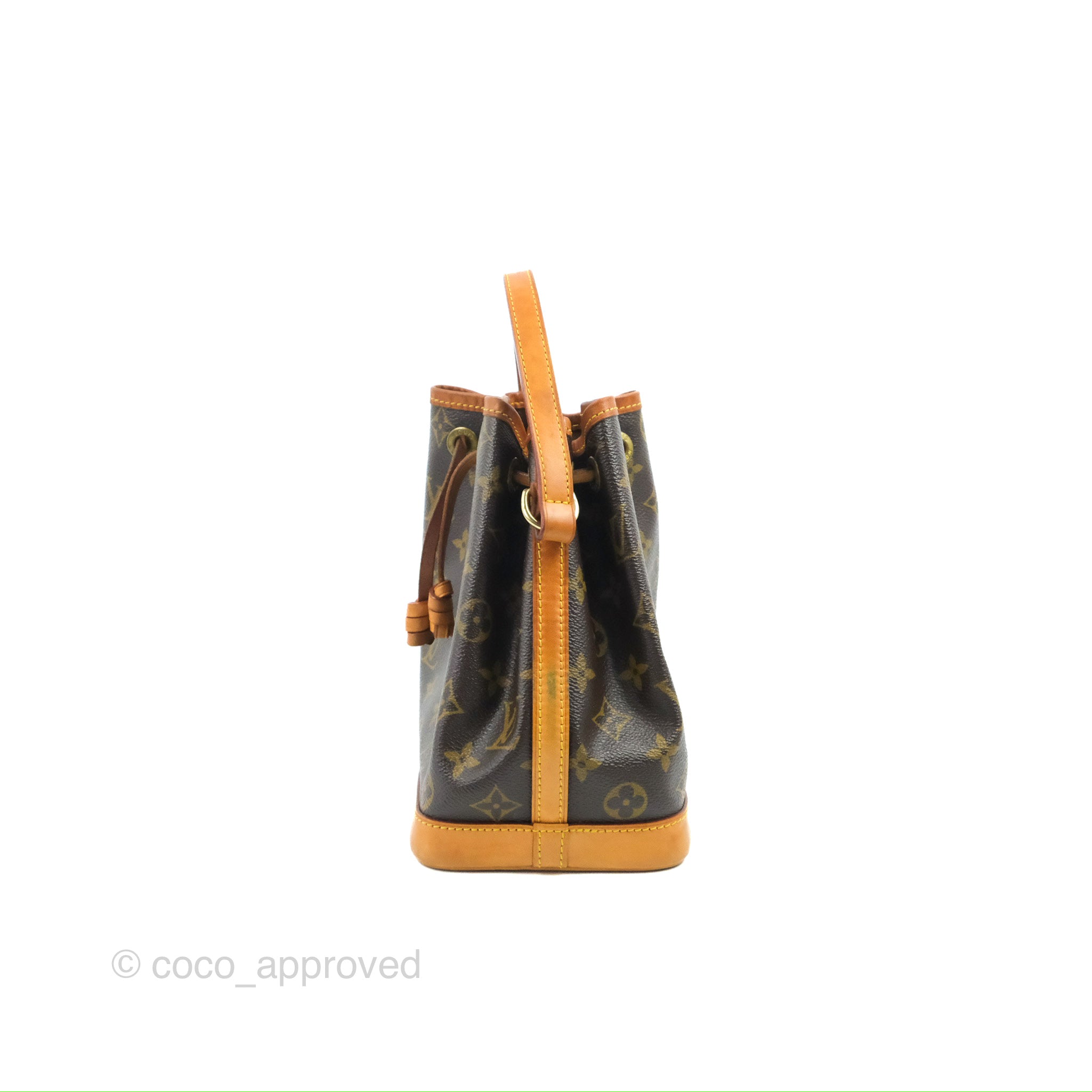Nano noé cloth mini bag Louis Vuitton Brown in Cloth - 36058009