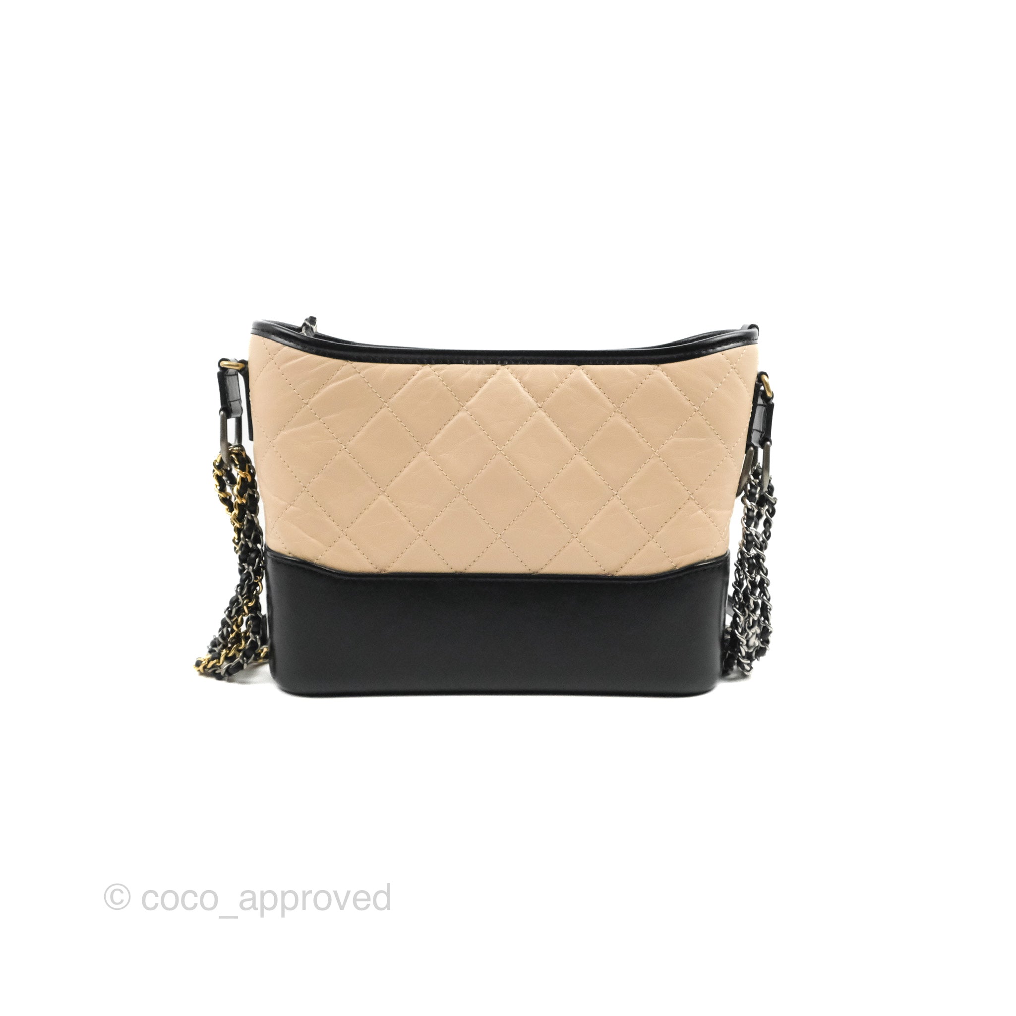 CHANEL Aged Calfskin Quilted Leather Medium Gabrielle Messenger