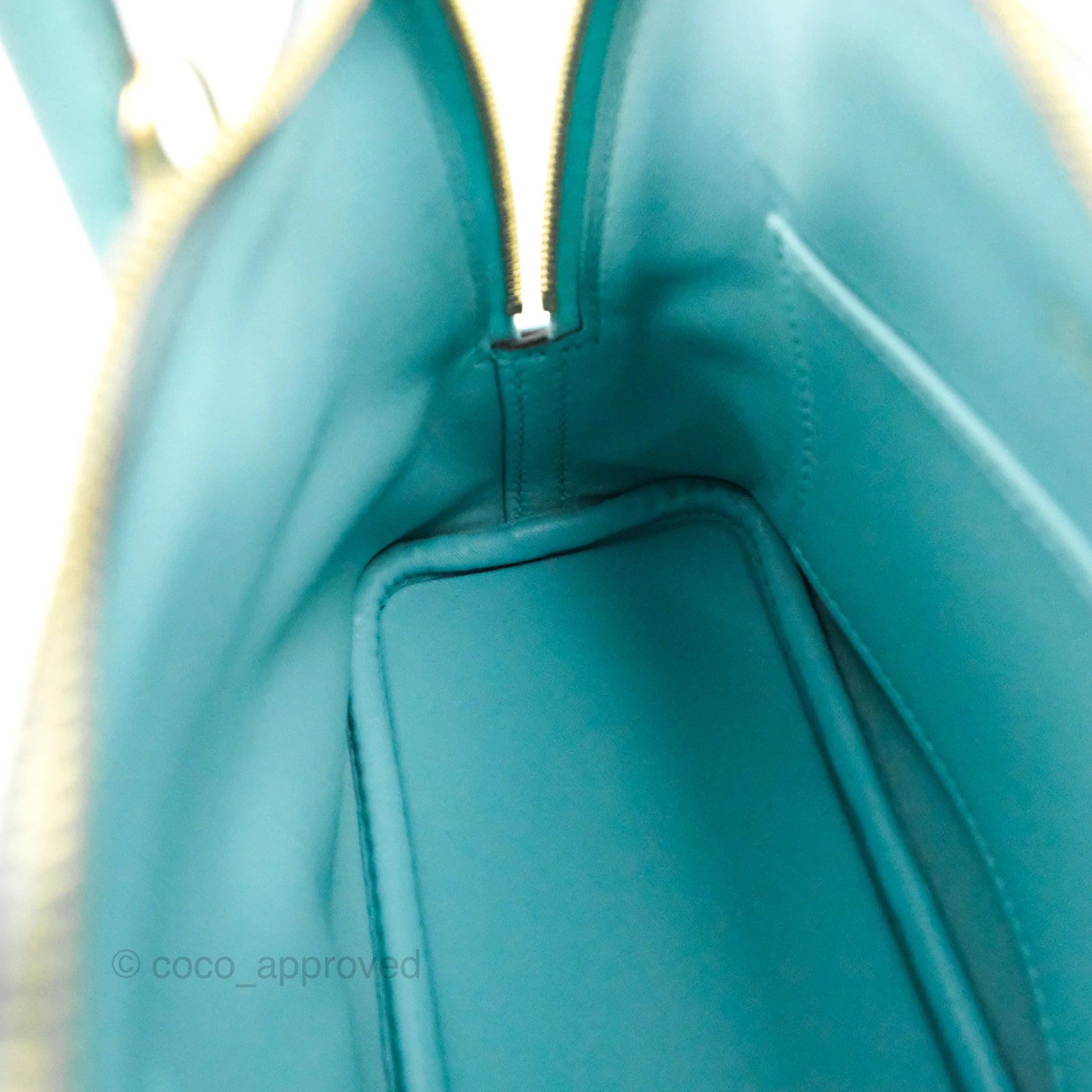 Hermès Berline Sport 21 mini bag in blue atoll PHW - DOWNTOWN