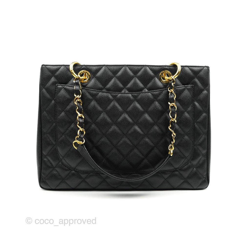 Chanel GST Black Caviar Gold Hardware