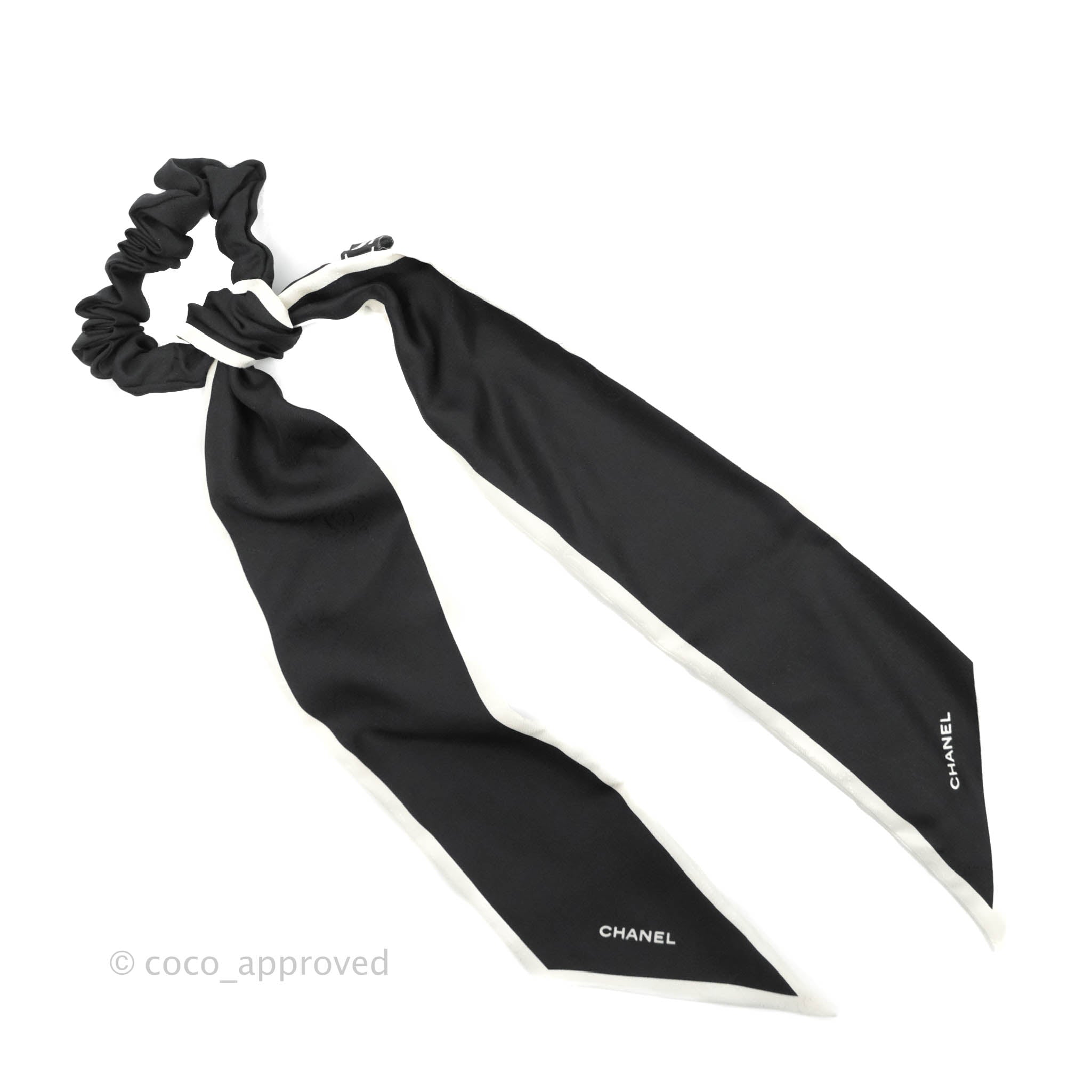 Silk hair accessory Chanel Black in Silk - 22445034