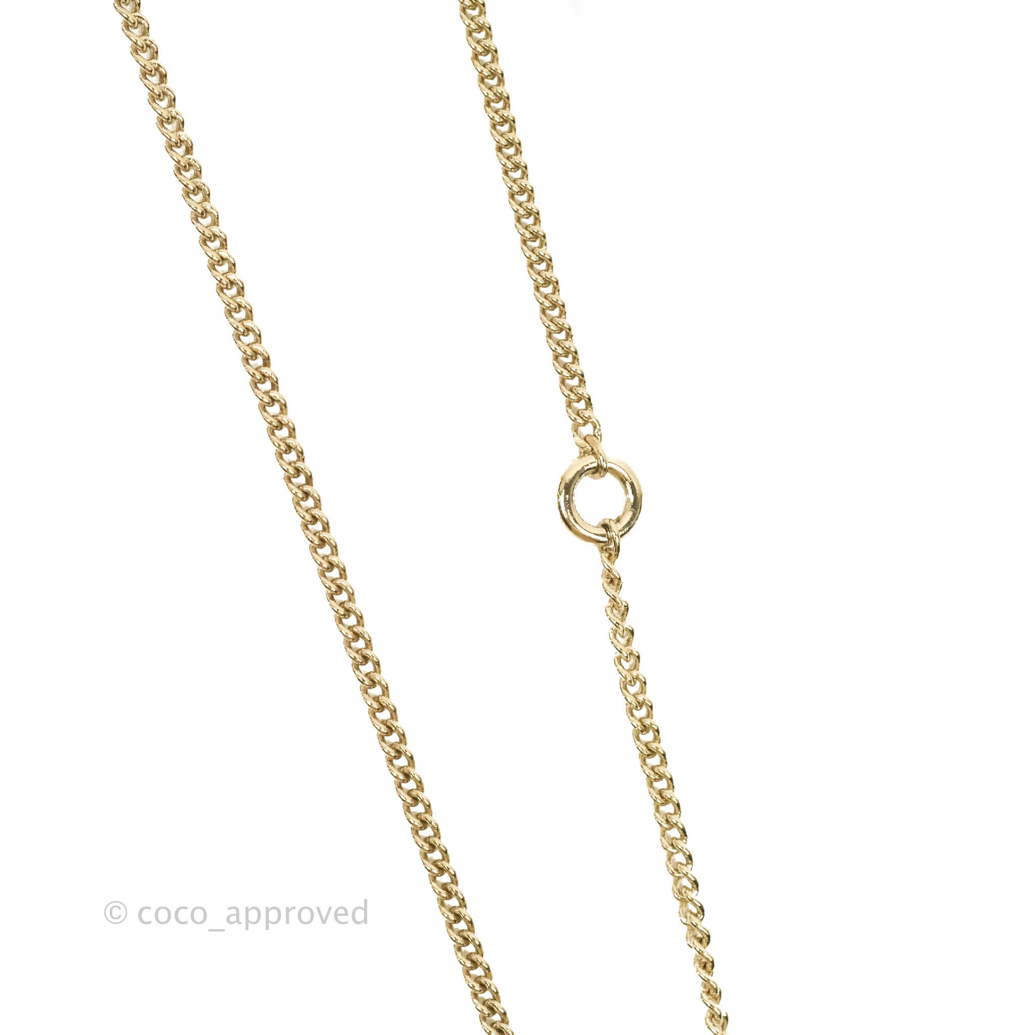 Chanel CC Locket Necklace Gold Tone 21S – Coco Approved Studio