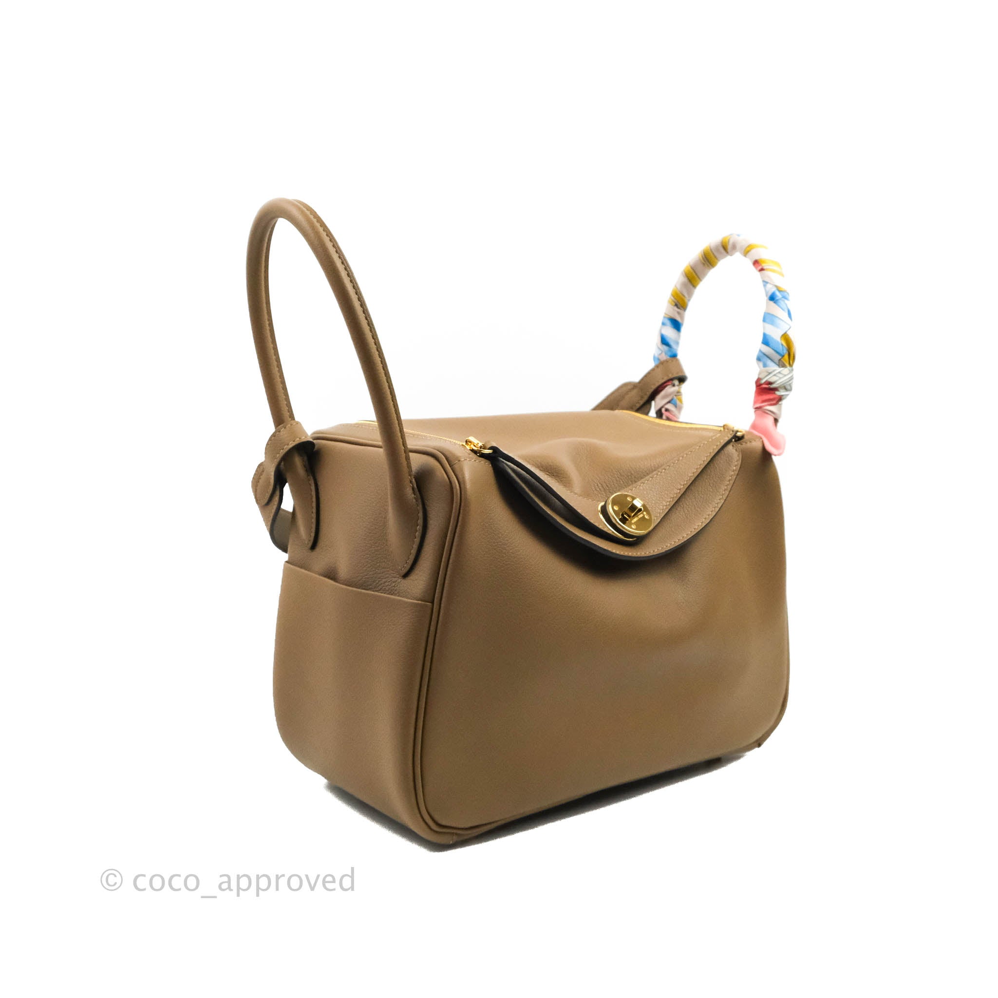 HERMES Evercolor Lindy 26 Gold 1117053