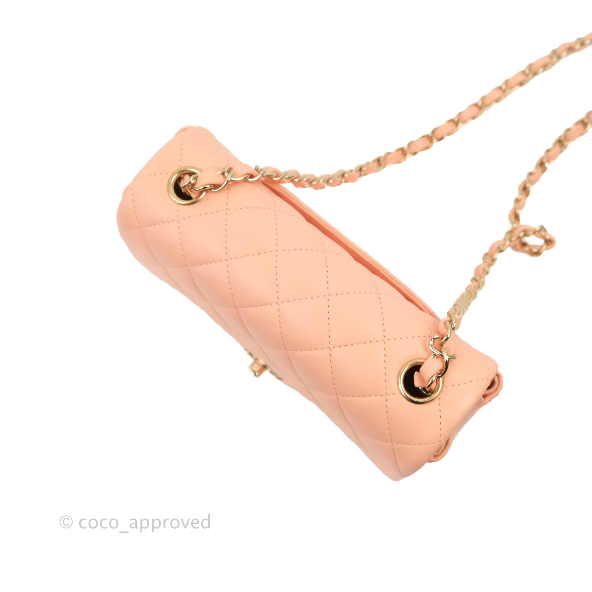 pink chanel mini flap bag