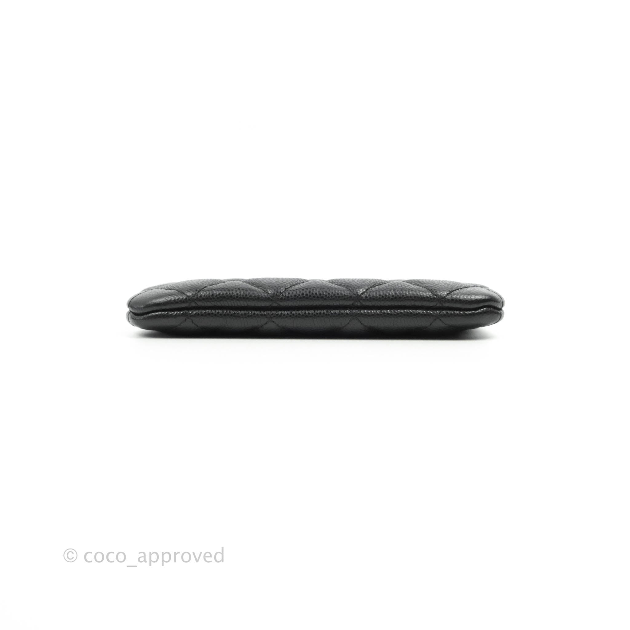 Chanel Quilted Mini O case Black Caviar Gold Hardware – Coco