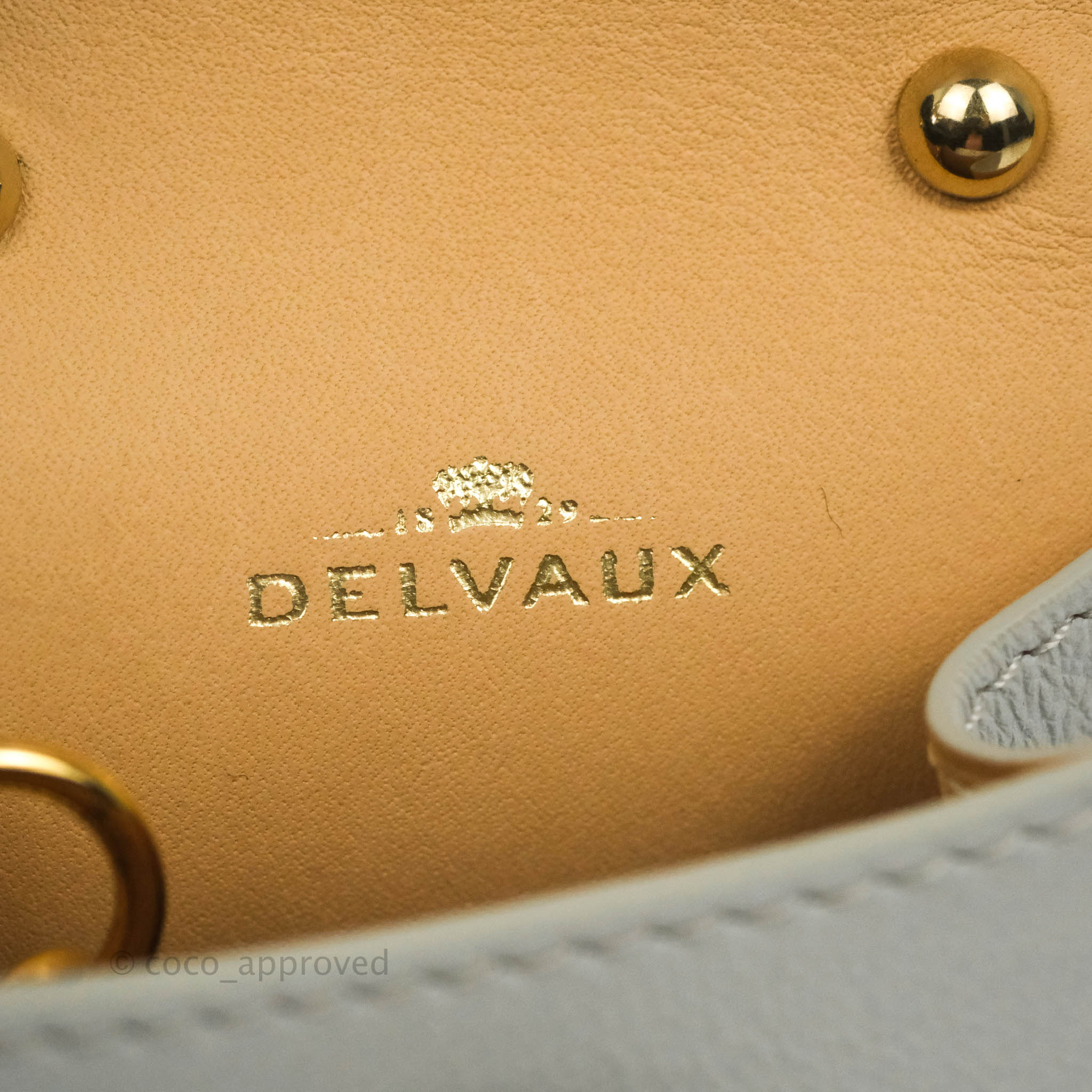 Delvaux Mini L'Humour Brillant Bag Charm-Black Leather Type