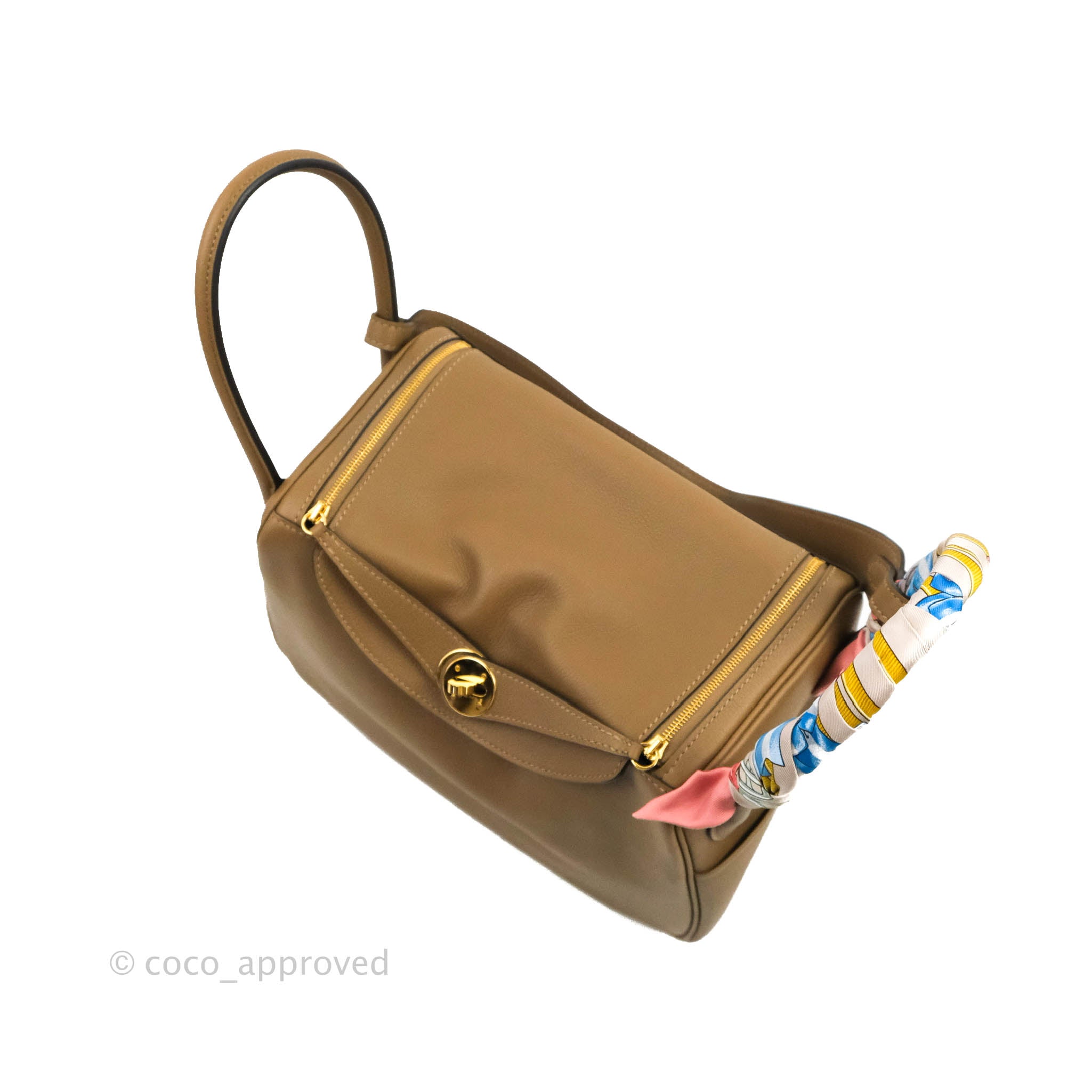Hermès Rouge Sellier Evercolor Lindy 26 Gold Hardware, 2022
