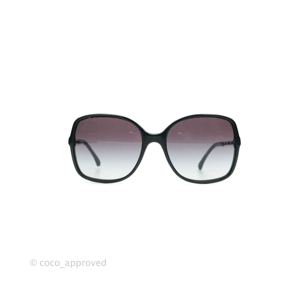 Chanel Square Chainlink Gradient Grey Lenses Sunglasses