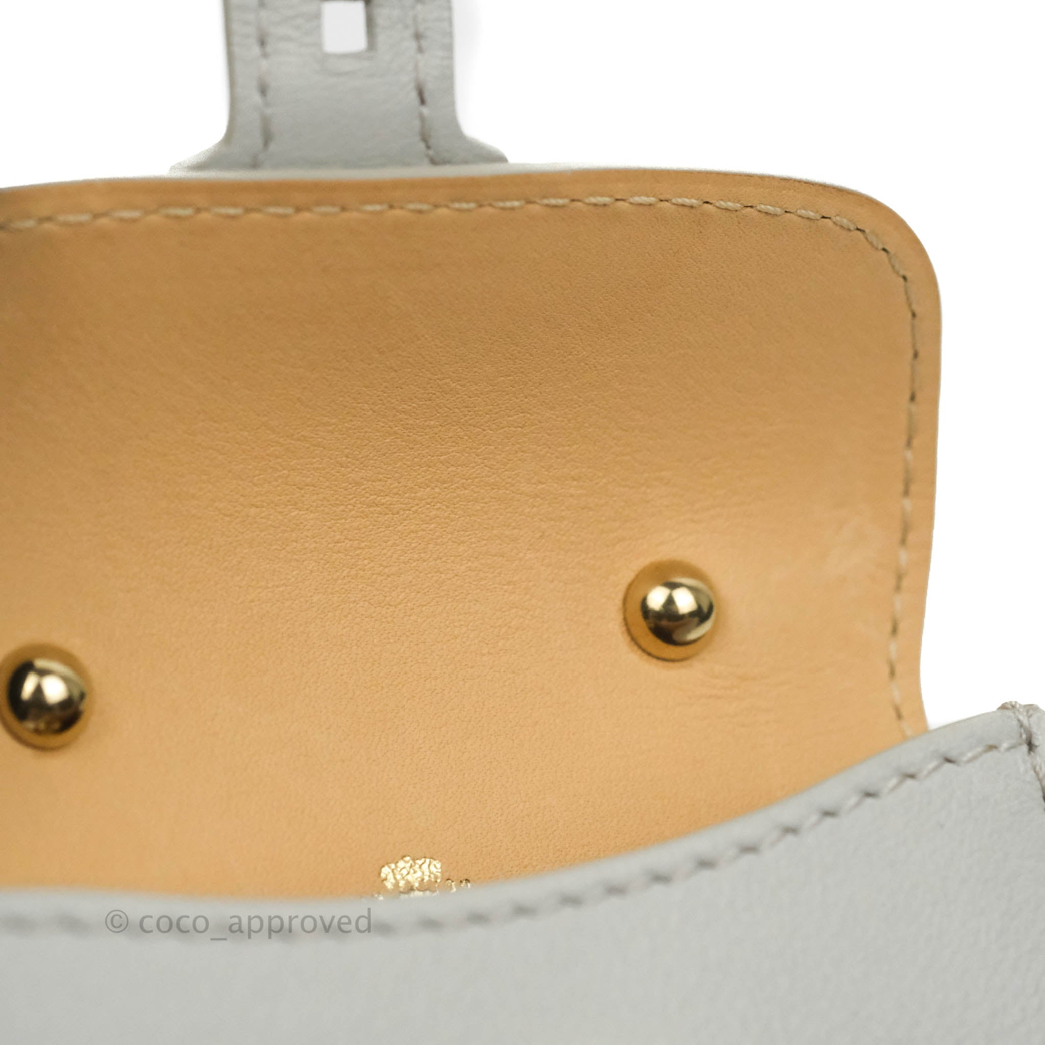 Delvaux Mini Brillant Bag Charm with Fur Blue Metallic Leather ref.454686 -  Joli Closet