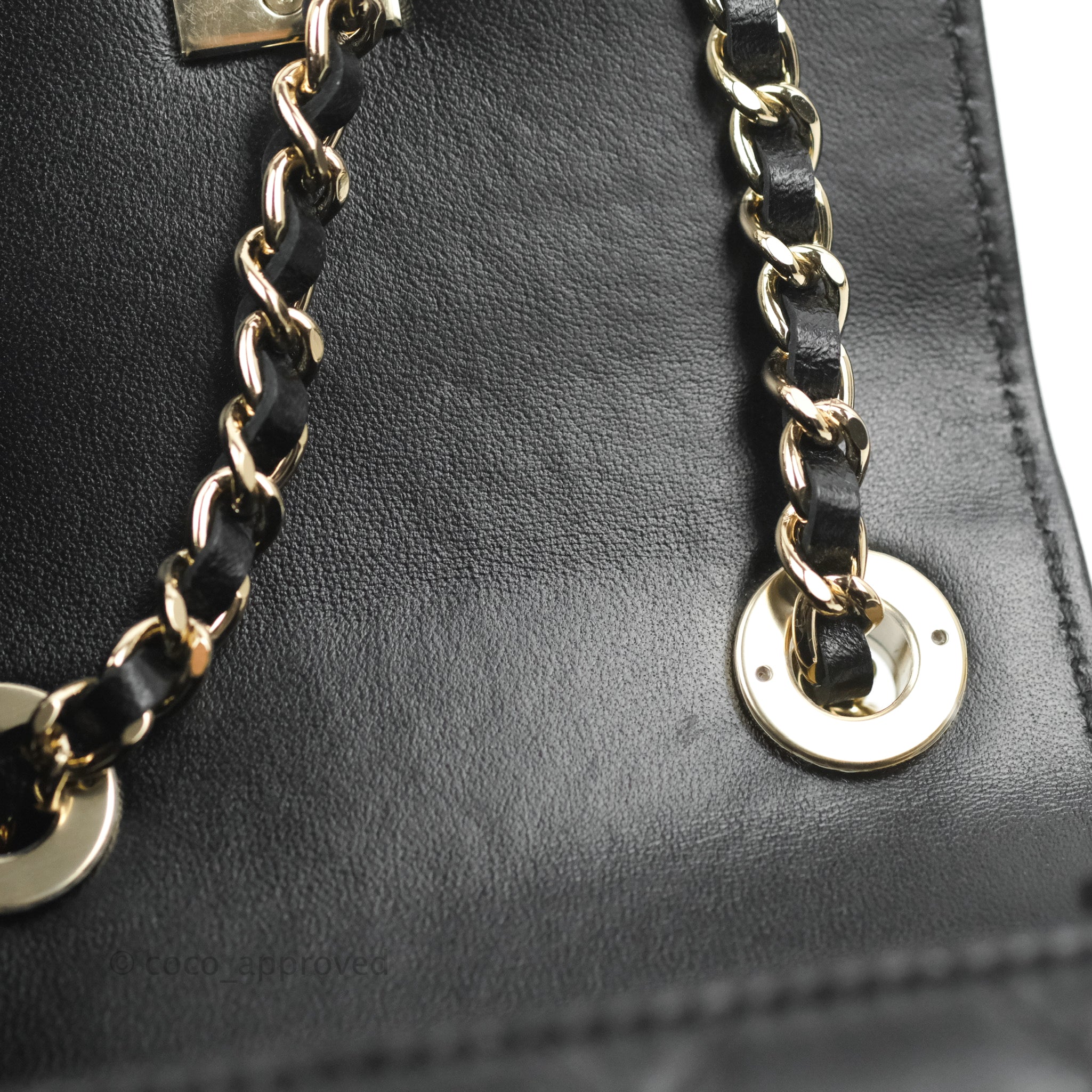 Chanel Coco Crush Mini Rectangular, Black Lambskin with Gold
