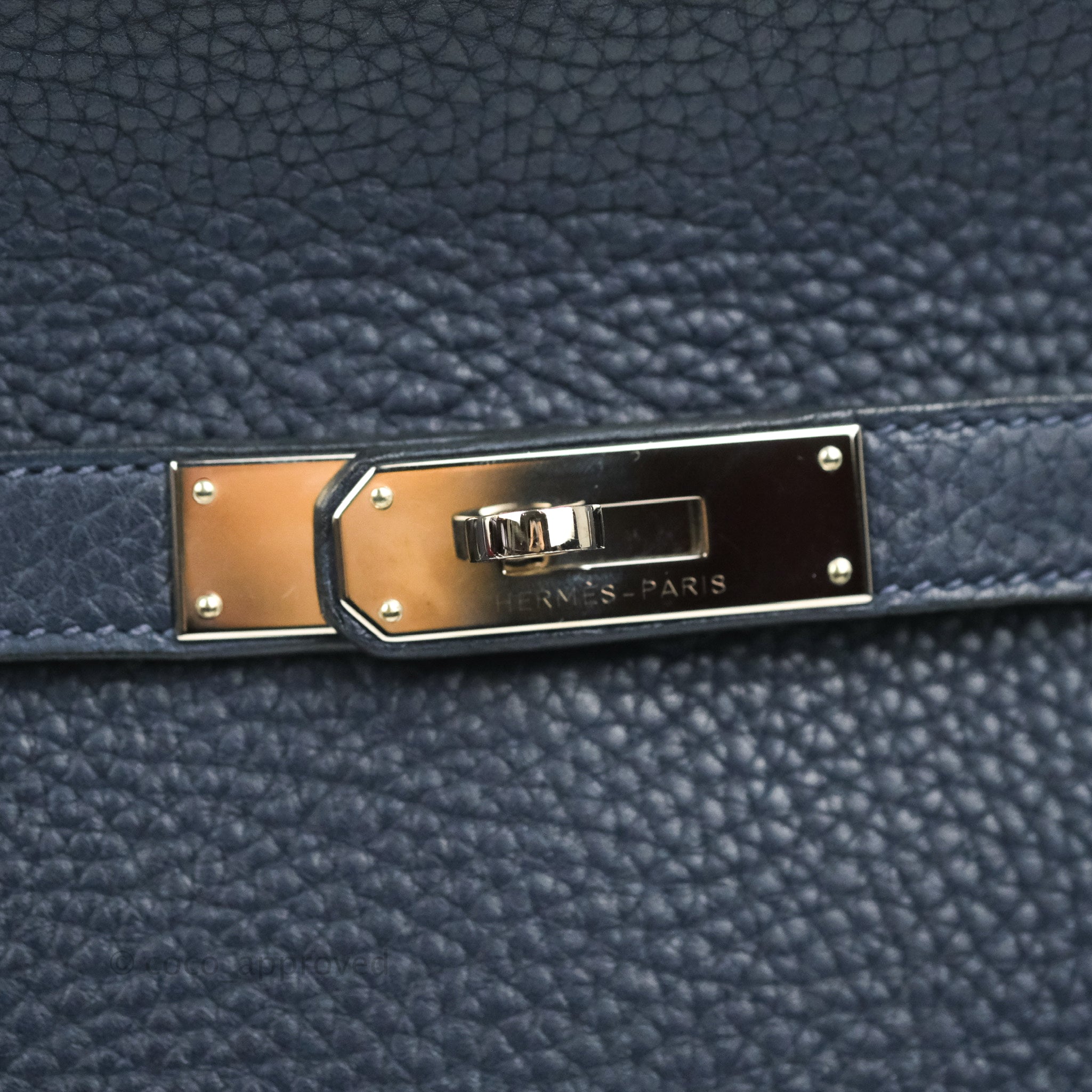 Hermès Clic H Bracelet Blue Palladium Hardware PM – Coco Approved Studio