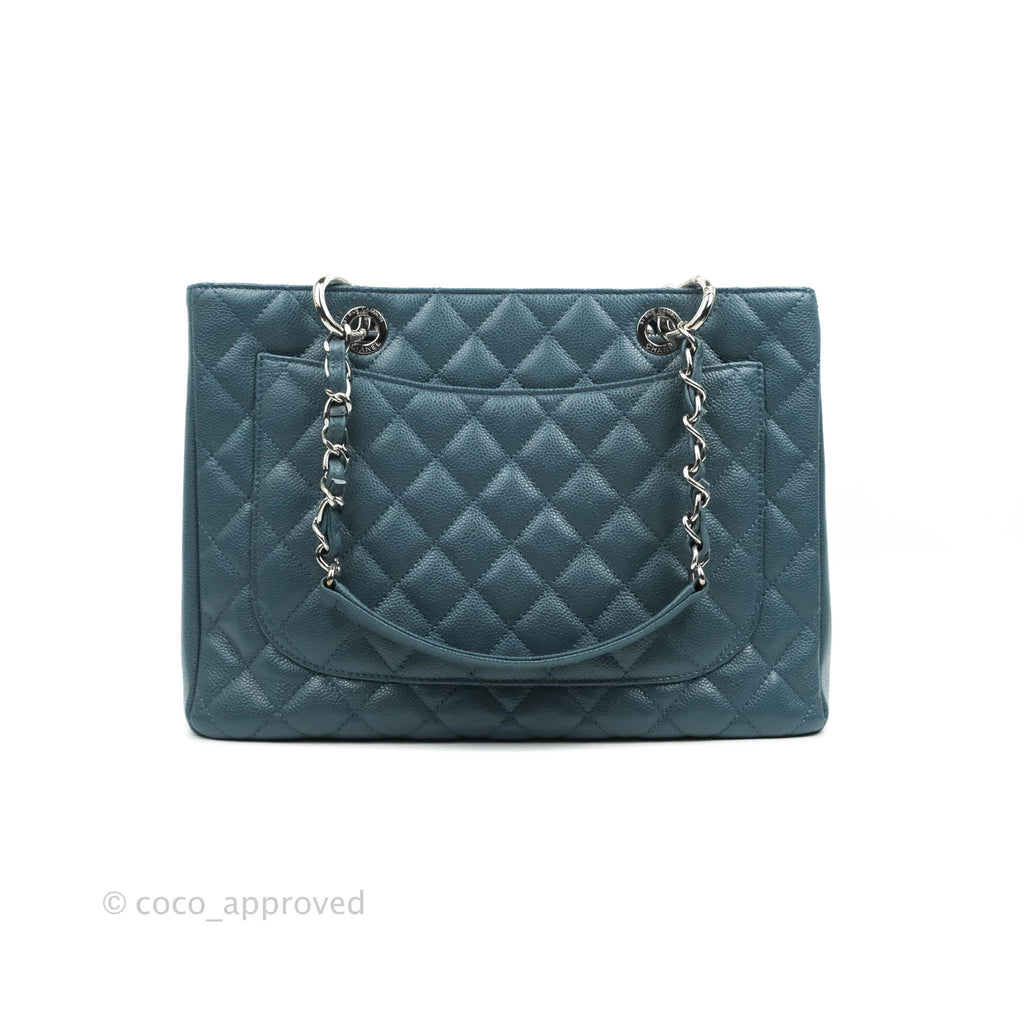 Chanel GST Blue Caviar Silver Hardware