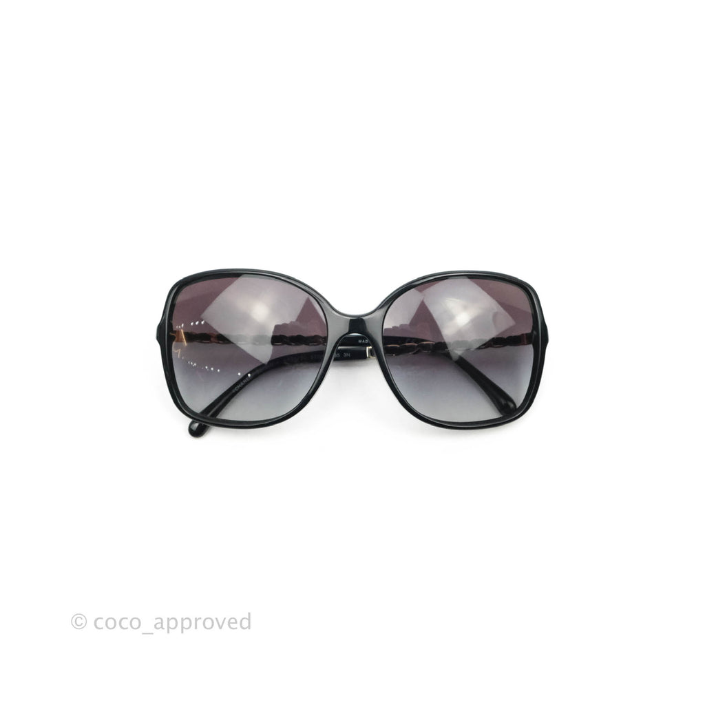 Chanel Square Chainlink Gradient Grey Lenses Sunglasses