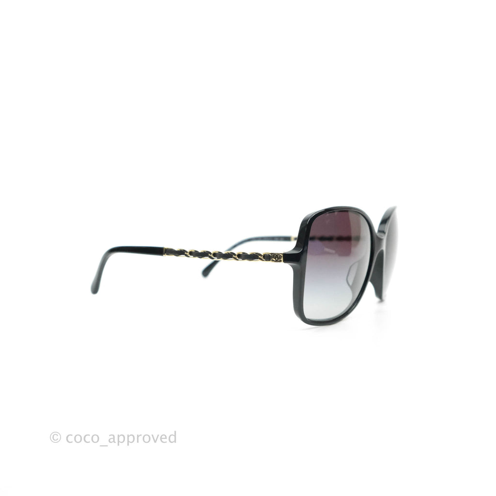 Chanel Square Chainlink Gradient Grey Lenses Sunglasses