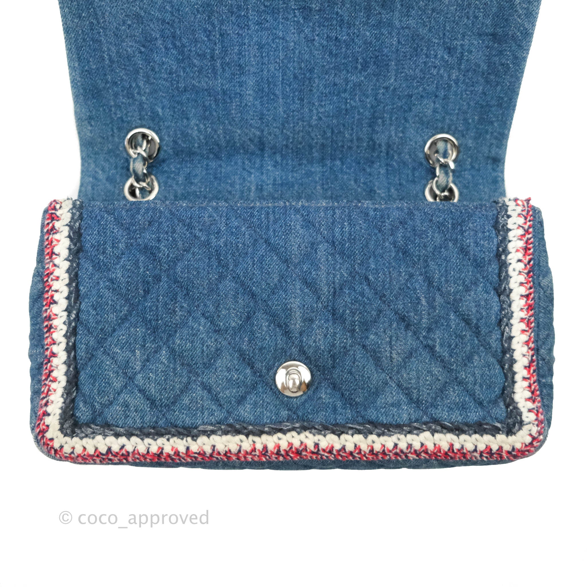 Chanel Vintage Flap Medium Denim Blue | SACLÀB