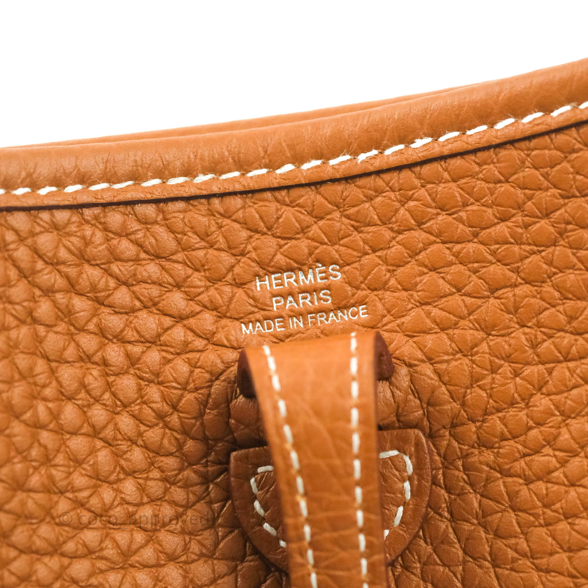 Hermès Trench Clemence Mini Evelyne TPM 16 Gold Hardware, 2022