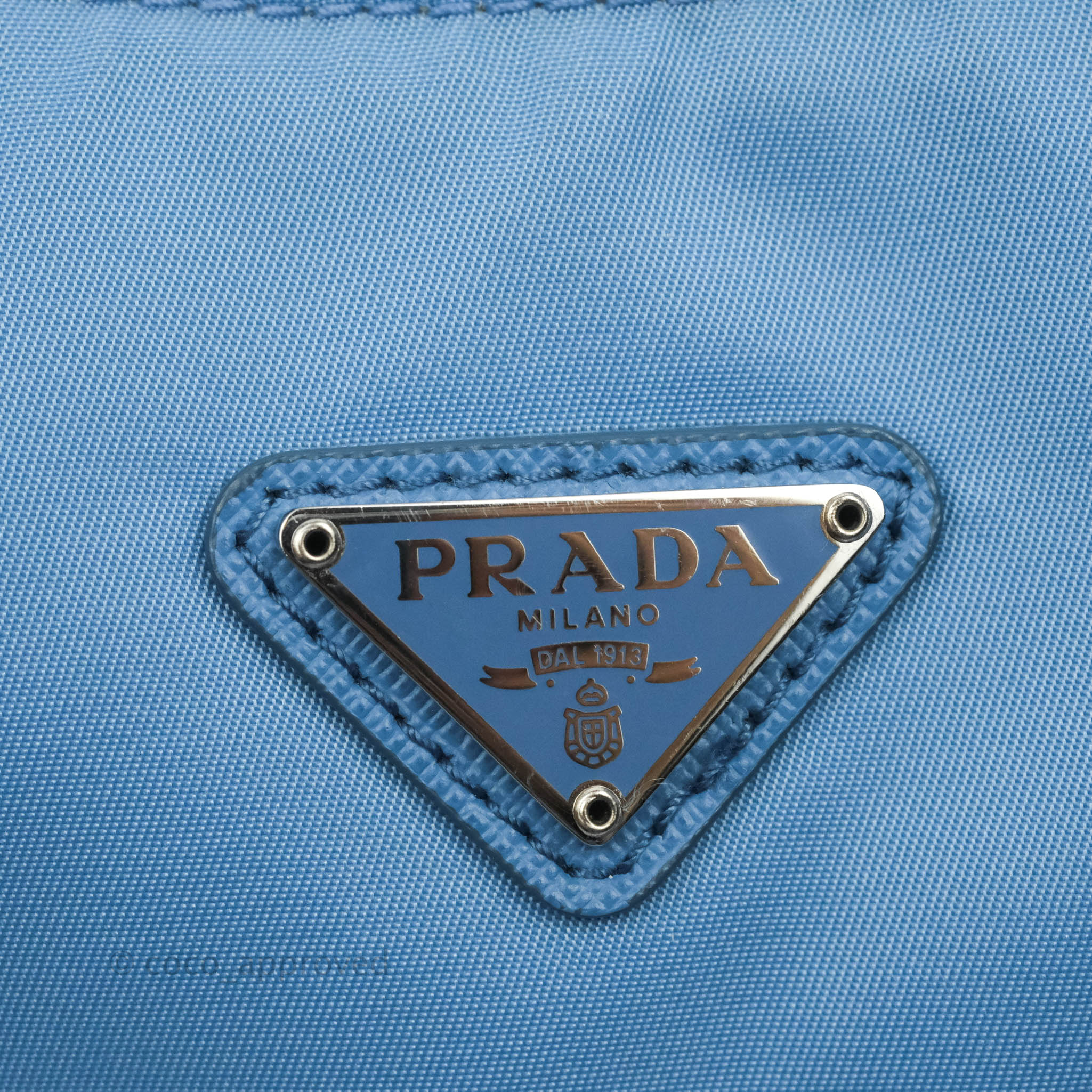 Prada 2005 Mini Sac Light Blue in Re-Nylon with Silver-tone - US