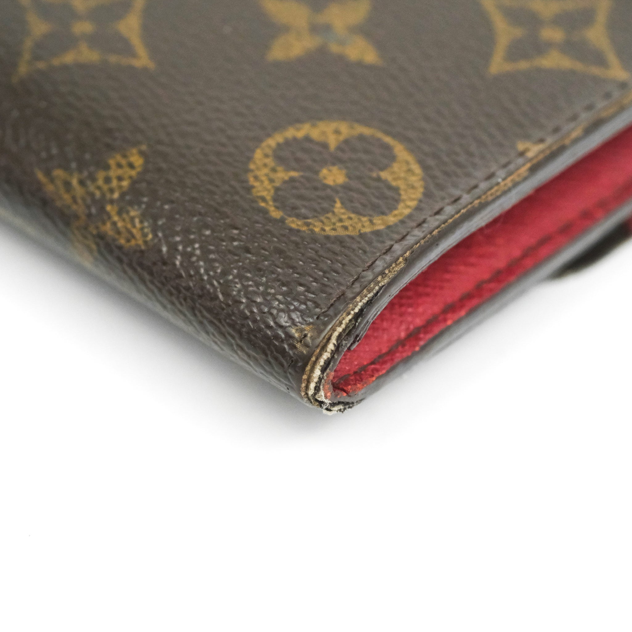 Emilie cloth wallet Louis Vuitton Red in Cloth - 10906166