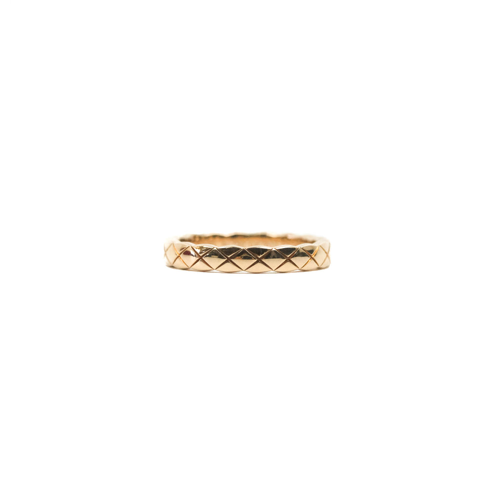 Chanel Coco Crush Ring 18K Beige Gold Size 52