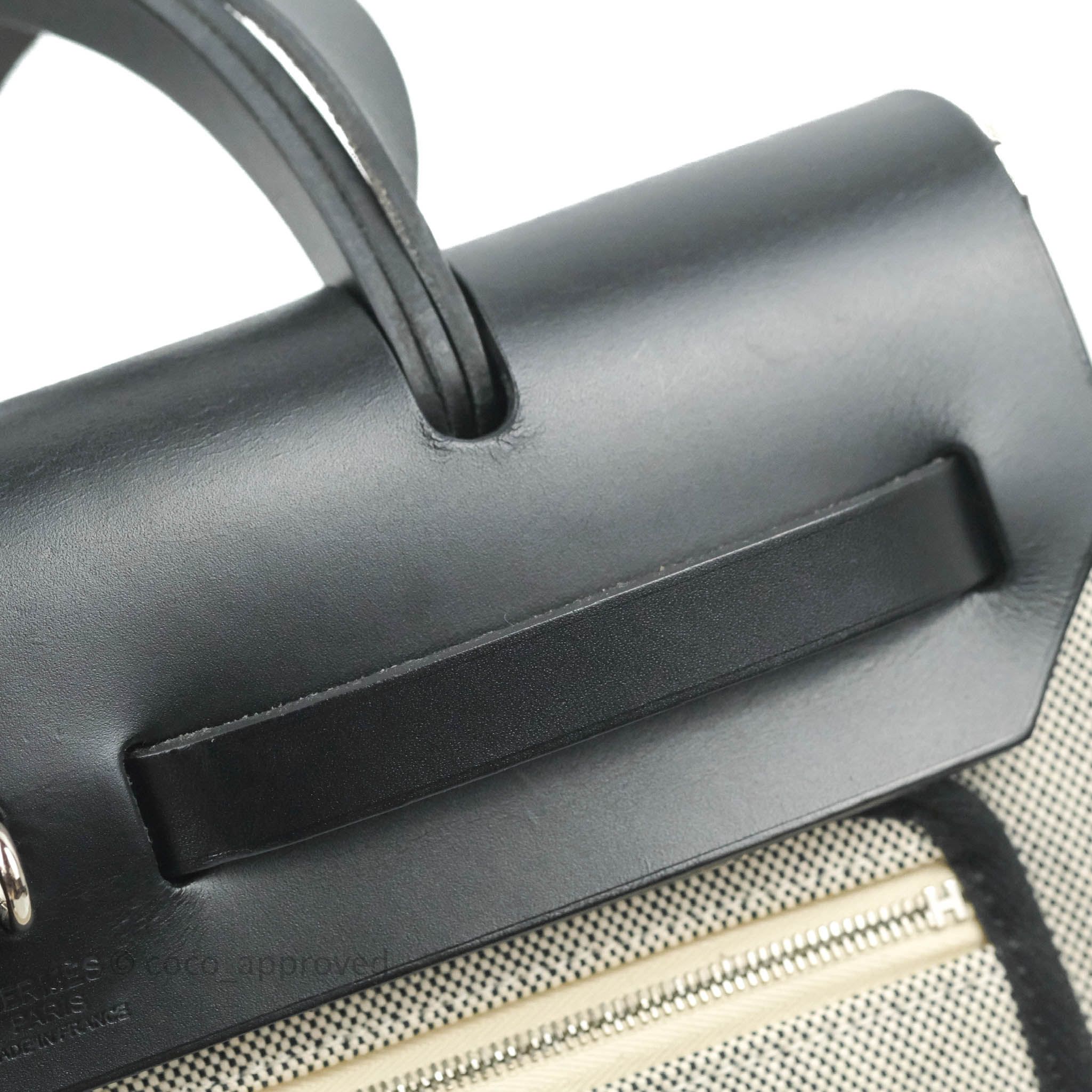 Hermès Herbag Zip 31 Black Pegasus Pop Canvas Palladium Hardware – Coco  Approved Studio