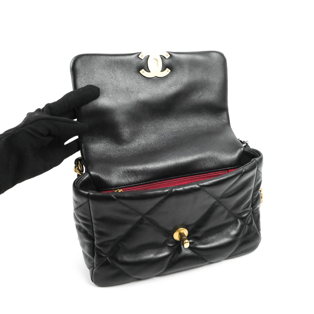 Chanel 19 Small Black Mixed Hardware